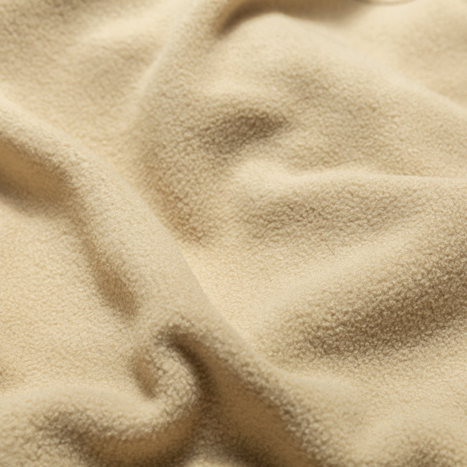 Chrystie NYC - Mock Neck Halfzip Polar Fleece Sweater / Cream