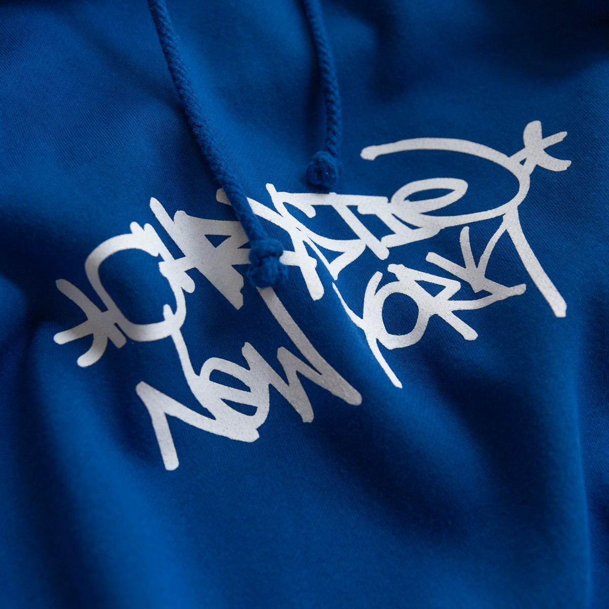 Chrystie NYC Tag Logo Hoodie - Royal Blue