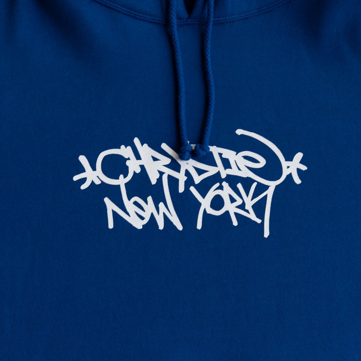 Chrystie NYC Tag Logo Hoodie - Royal Blue