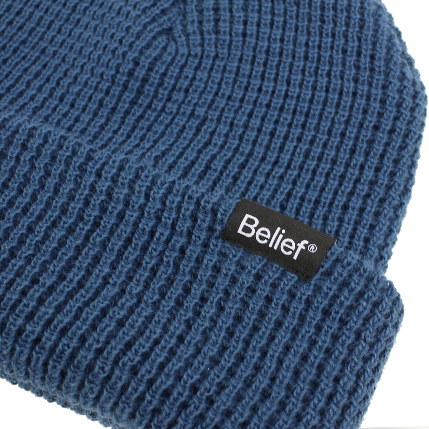 Belief NYC Waffle Beanie - Majolica Blue