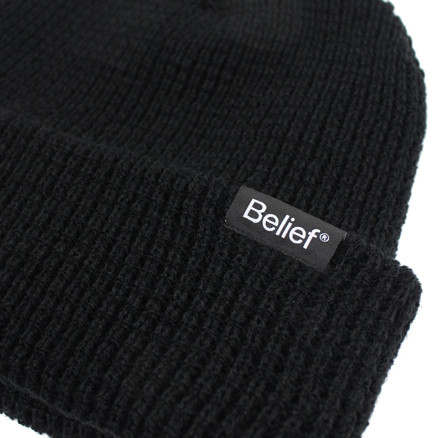 Belief NYC Waffle Beanie - Black
