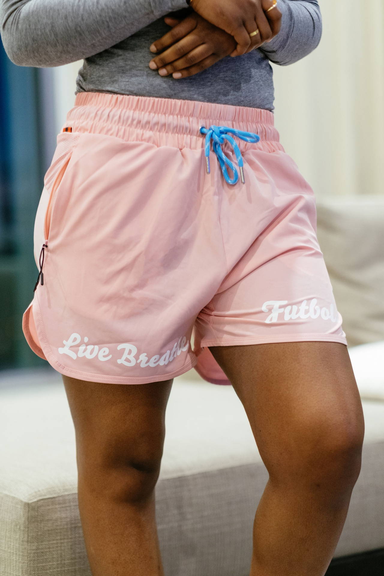 Live Breathe Futbol Women's Maestro Shorts(Turbo) - Palermo Pink