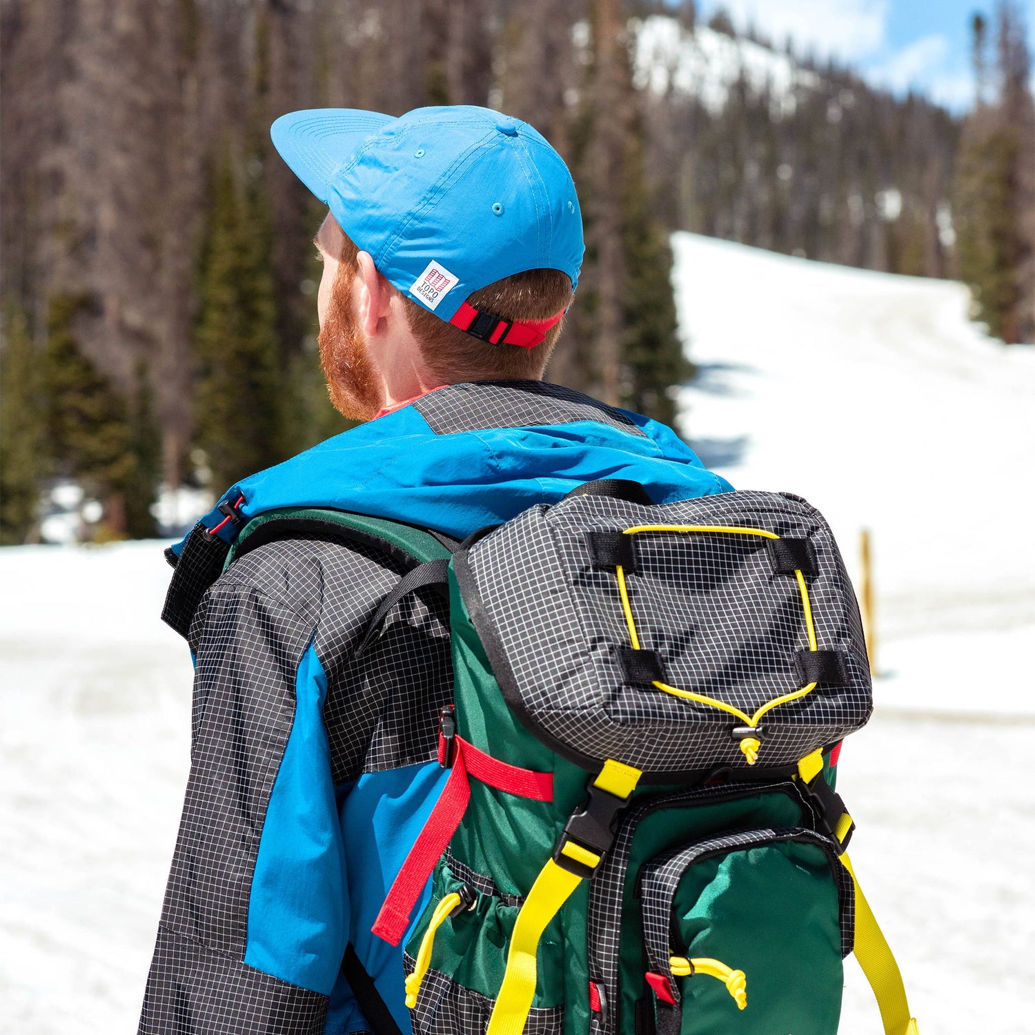 Topo Designs Nylon Ball Cap - Blue