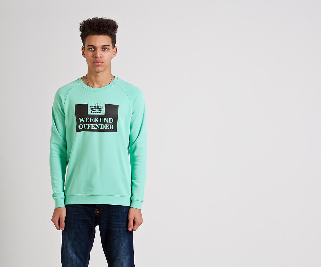 Weekend Offender Penitentiary Classic Crewneck - Teatree