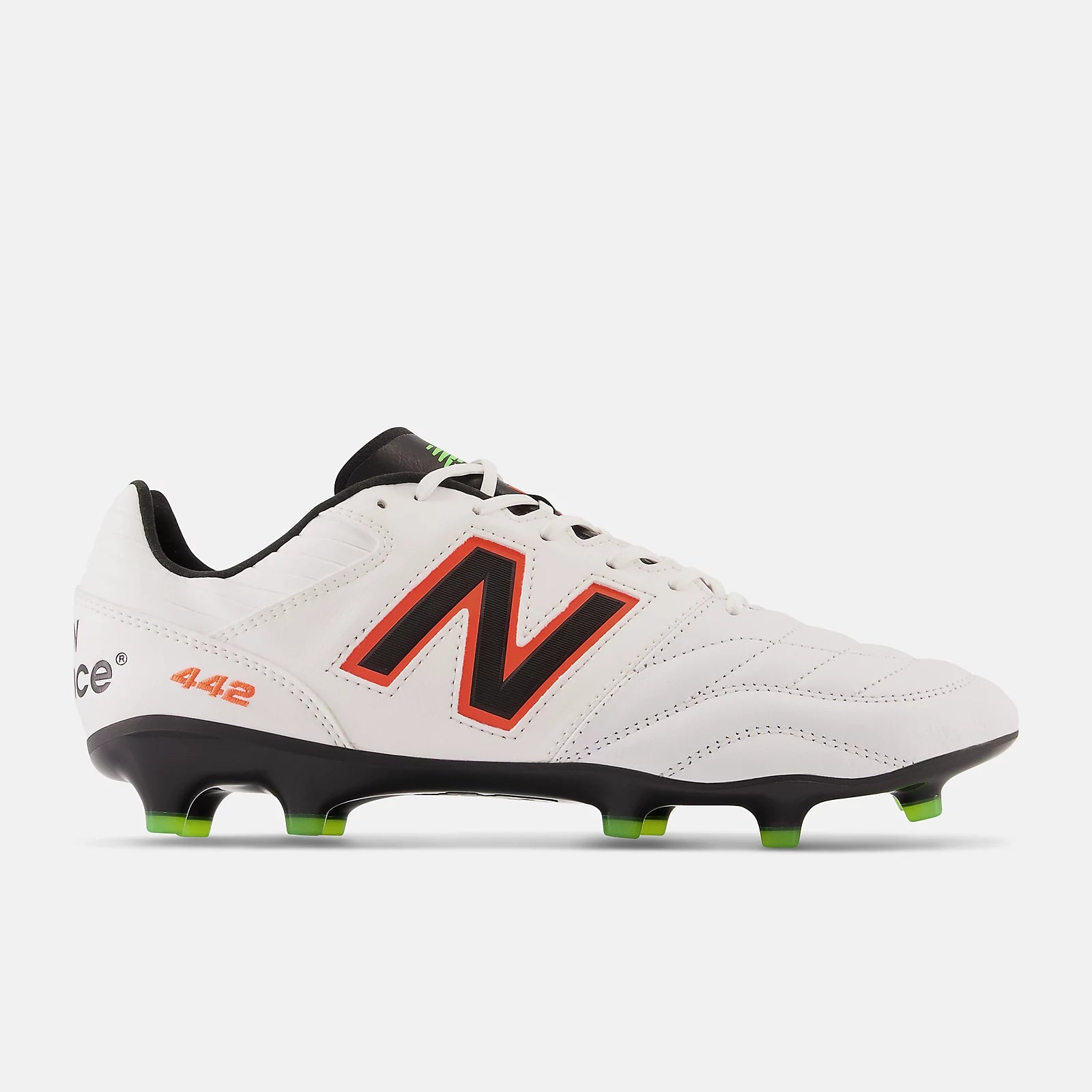 New Balance 442 v2 Pro FG - White/Neon Dragonfly – The Village New Balance 442 v2 Pro FG - White/Neon Dragonfly – The Village