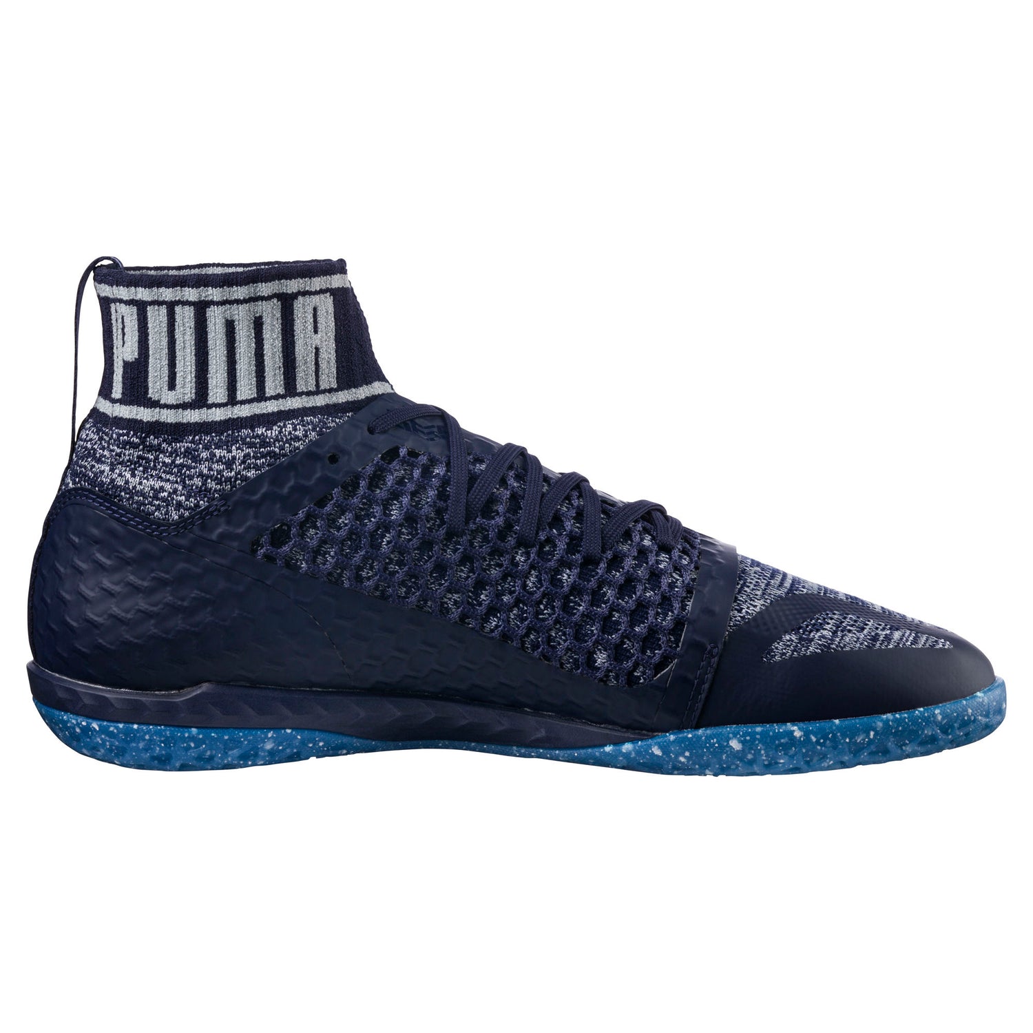 PUMA 365 evoKNIT NETFIT CT Indoor Soccer Shoes - Peacoat-Quarry-White - The Village Soccer Shop