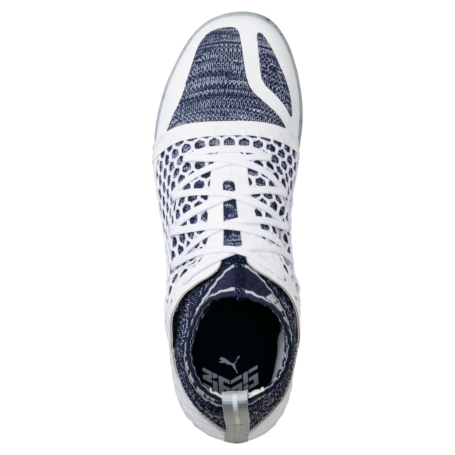 PUMA 365 evoKNIT NETFIT CT Indoor Soccer Shoes - White-Peacoat-Quarry - The Village Soccer Shop