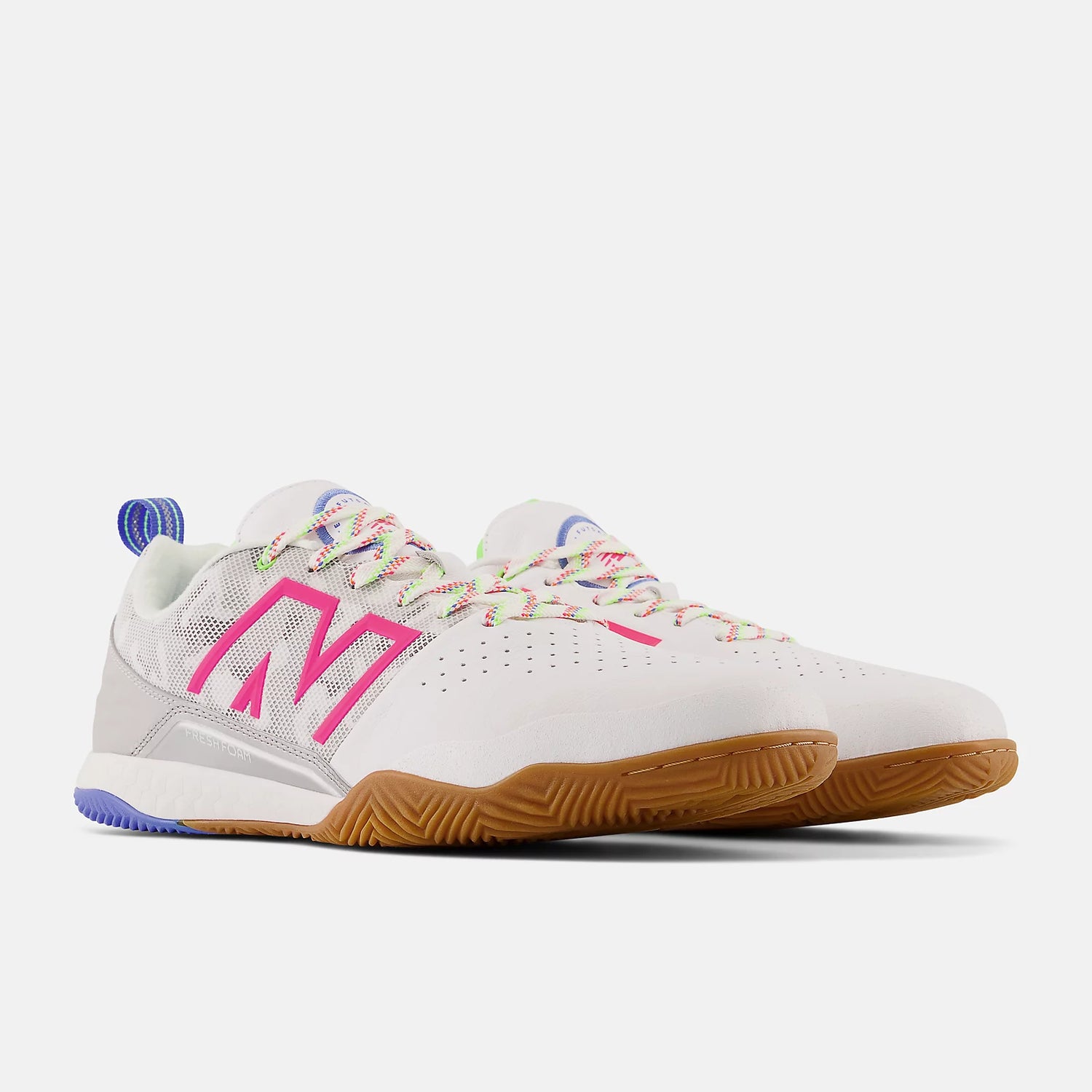 New Balance Fresh Foam Audazo v6 Pro IN - White/Bright Lapis/Alpha Pink