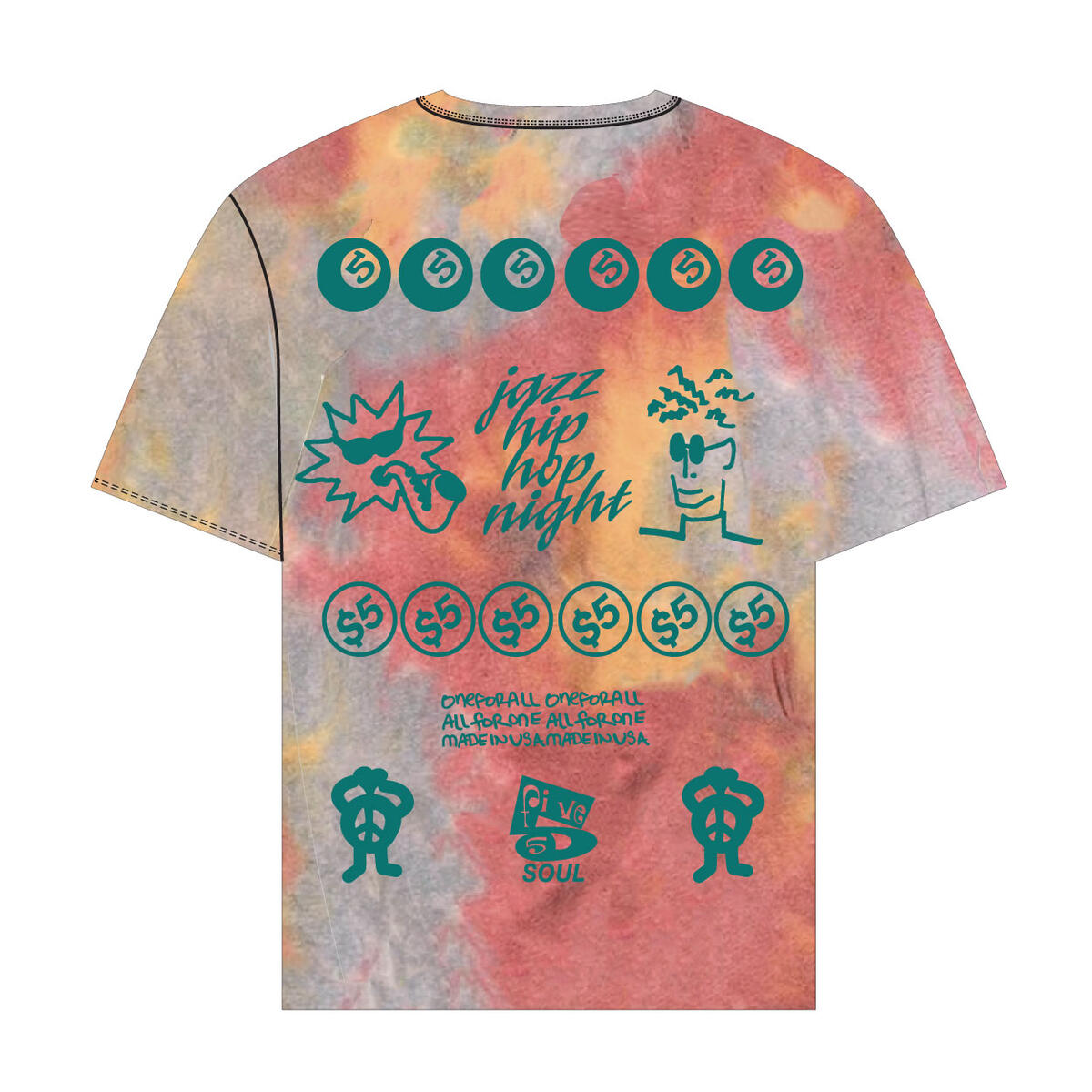 555-Soul Ludlow Throw SS Tee - Tie Dye