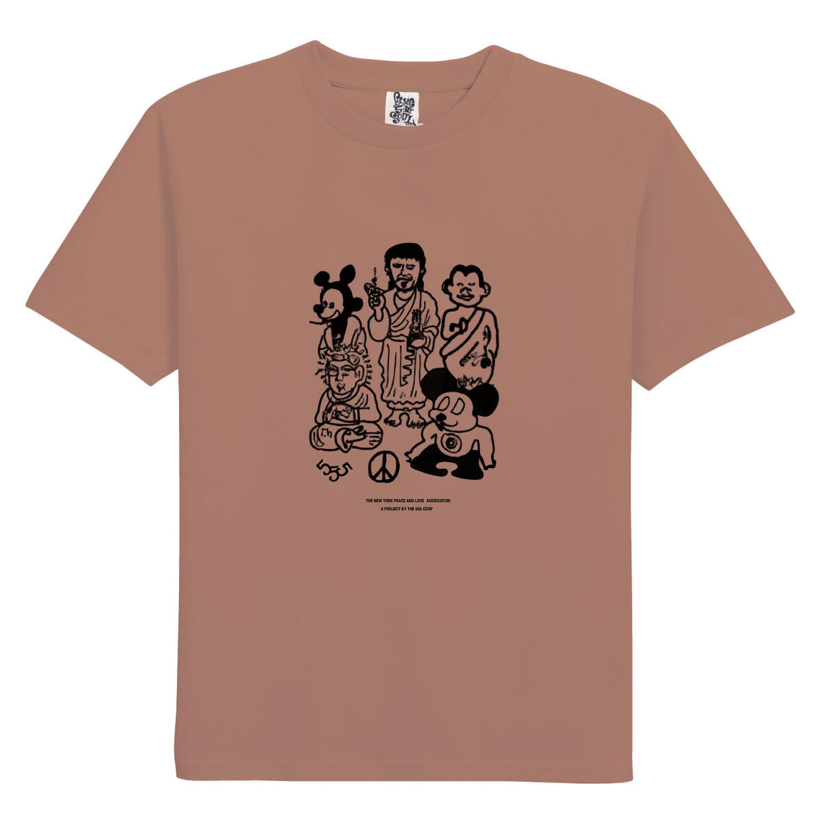 555-Soul Meditated America Tee - Cognac