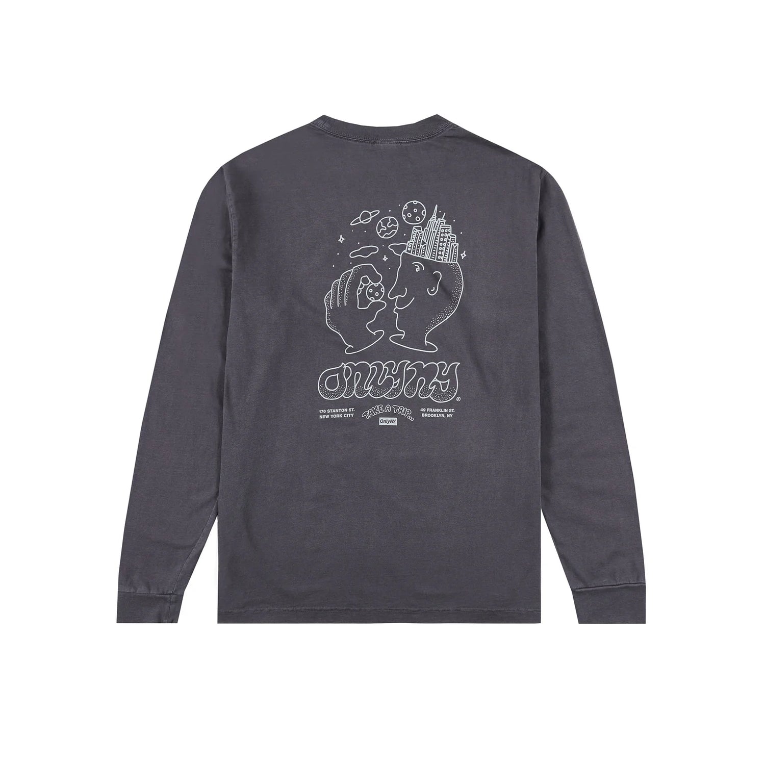 Only NY Astral Trip Long Sleeve T-Shirt - Vintage Black