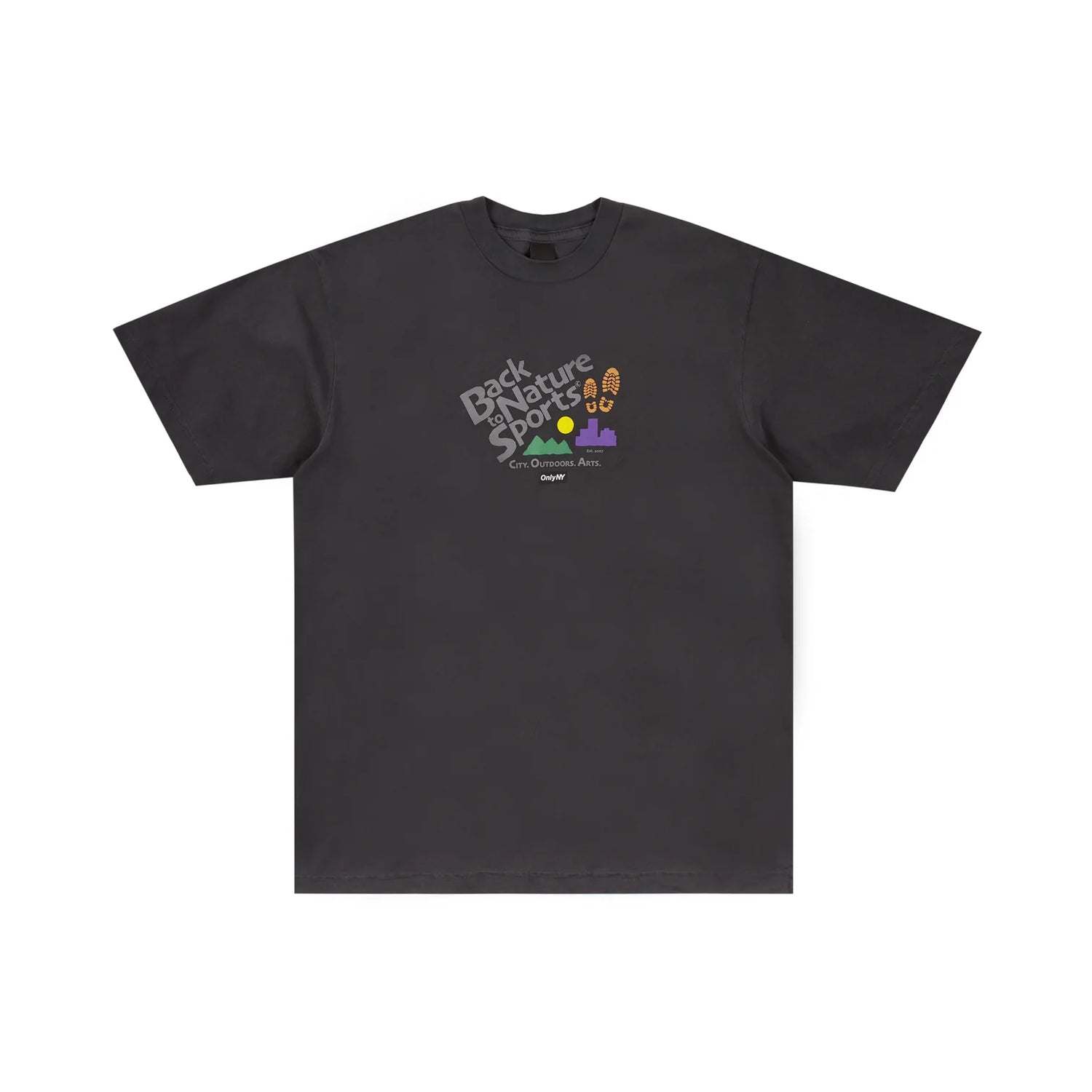 Only NY Back to Nature Sports T-Shirt - Vintage Black