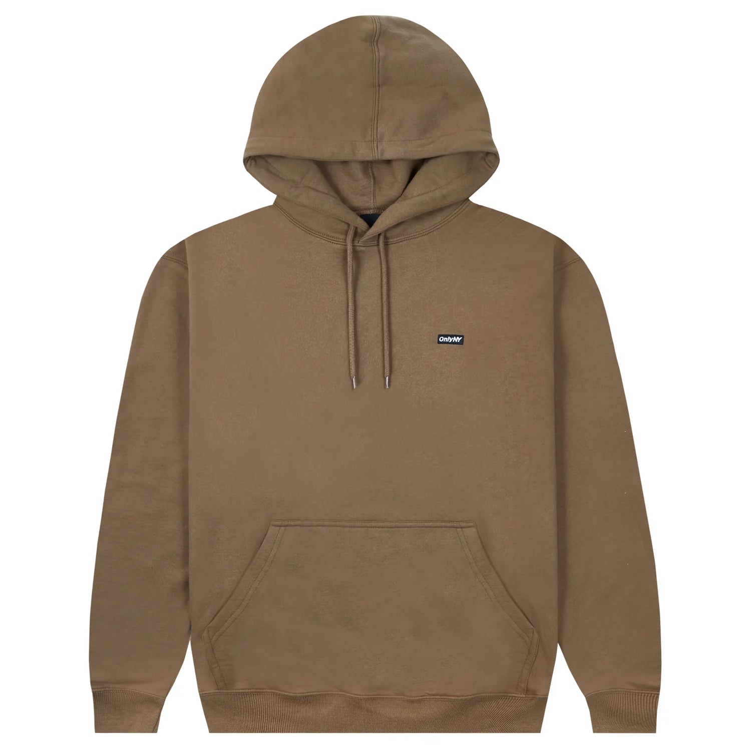 Only NY Block Logo Hoodie - Brown