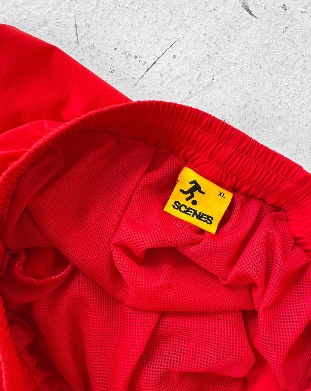 Scenes NY Nylon Team Shorts - Red