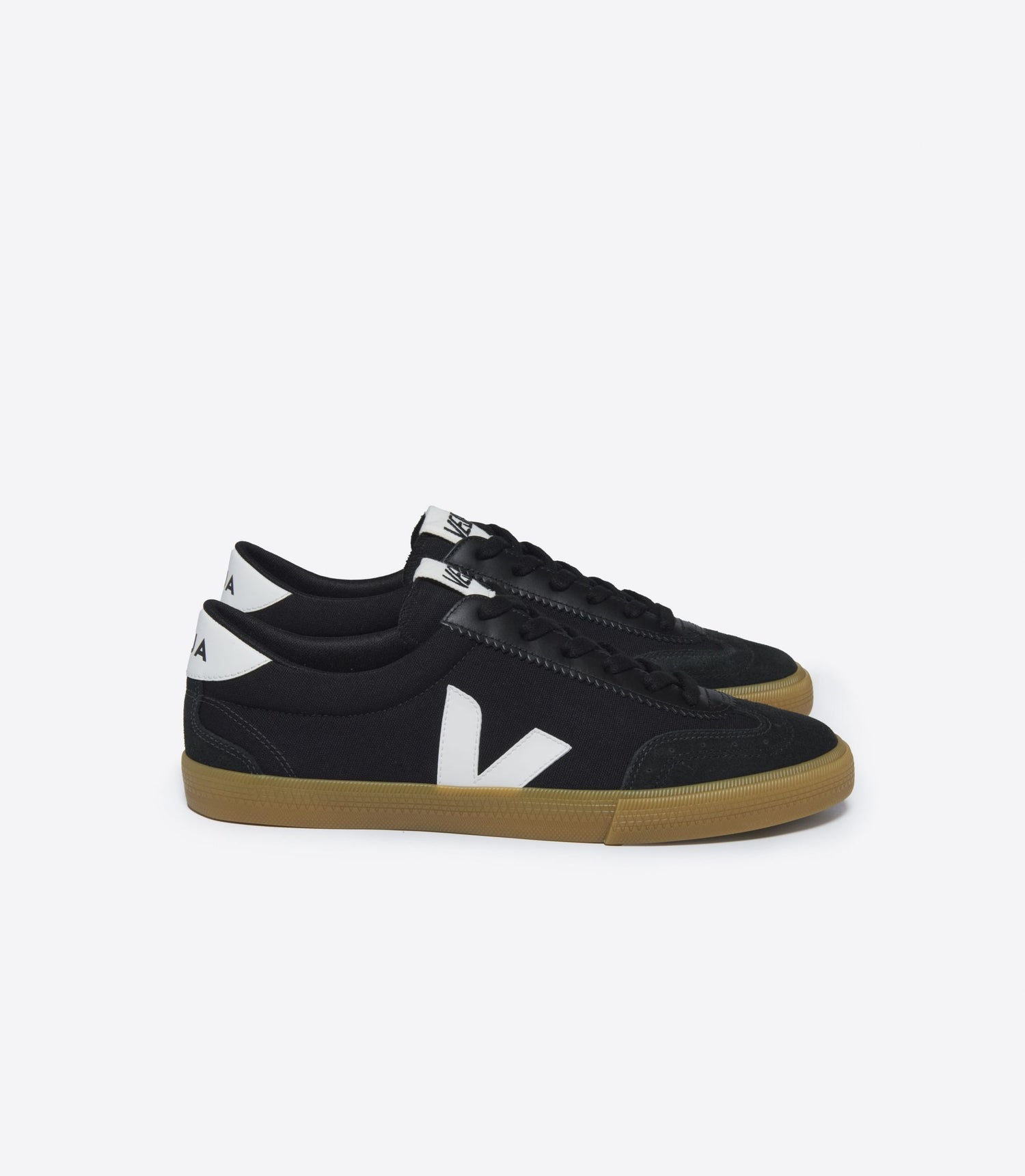 Veja Volley Canvas - Black White Natural