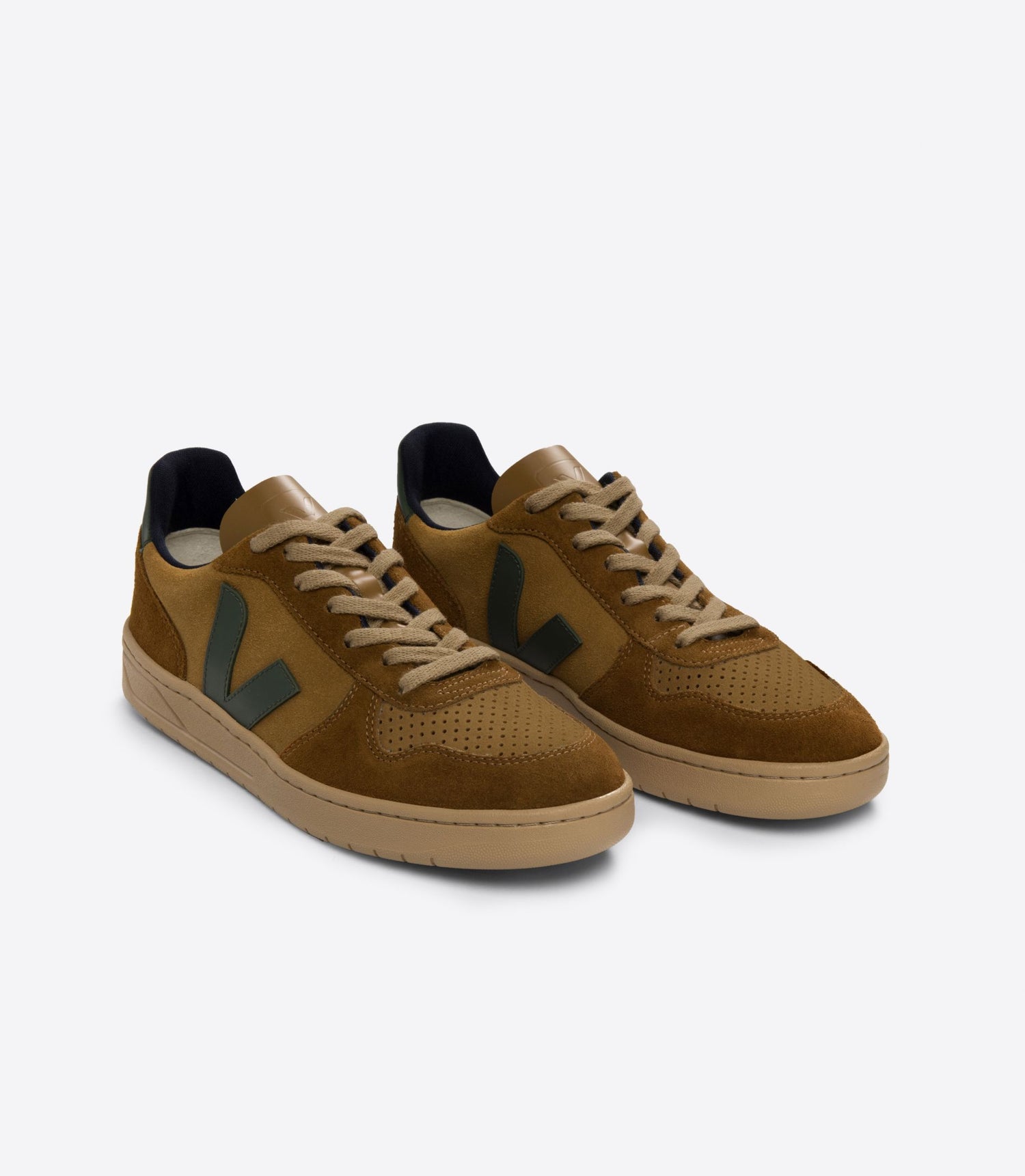 Veja V-10 Suede Camel Cyprus Multico - Village Soccer Shop