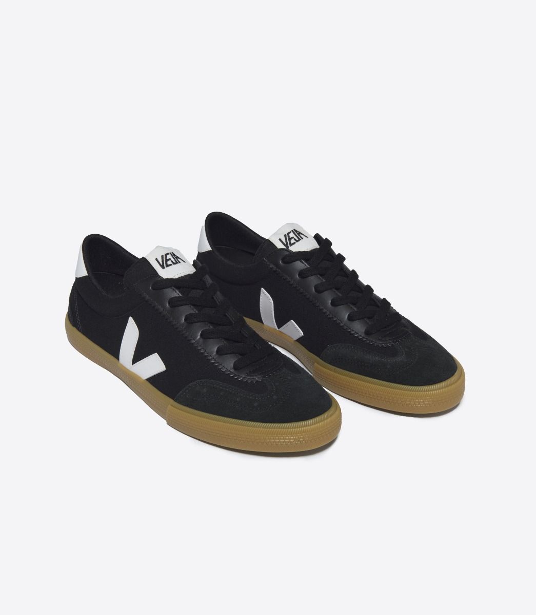 Veja Volley Canvas - Black White Natural