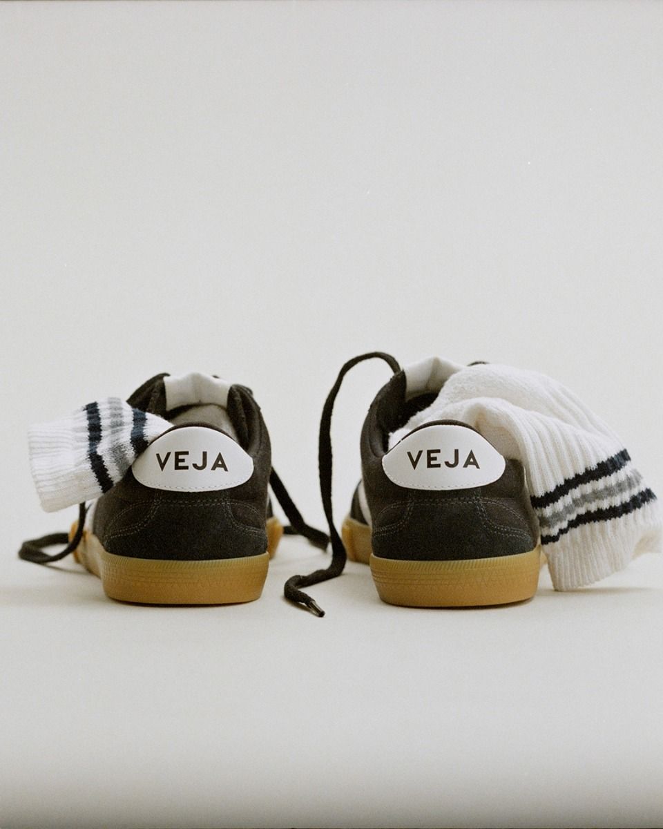 Veja Volley Canvas - Black White Natural