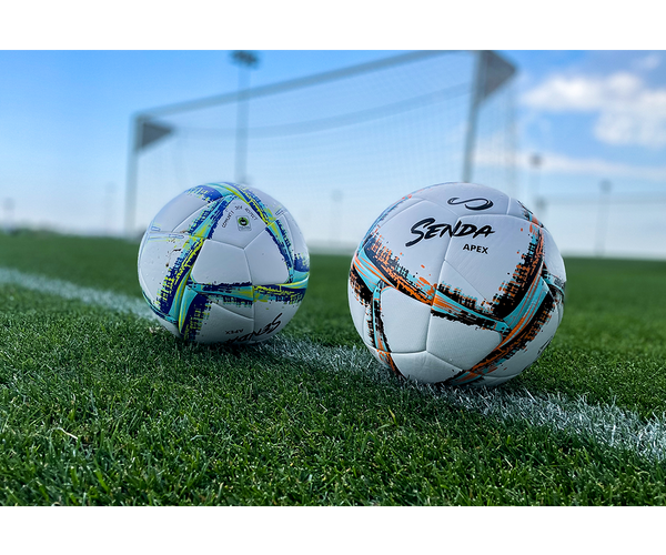 Senda Athletics Apex Match Soccer Ball - White/Orange