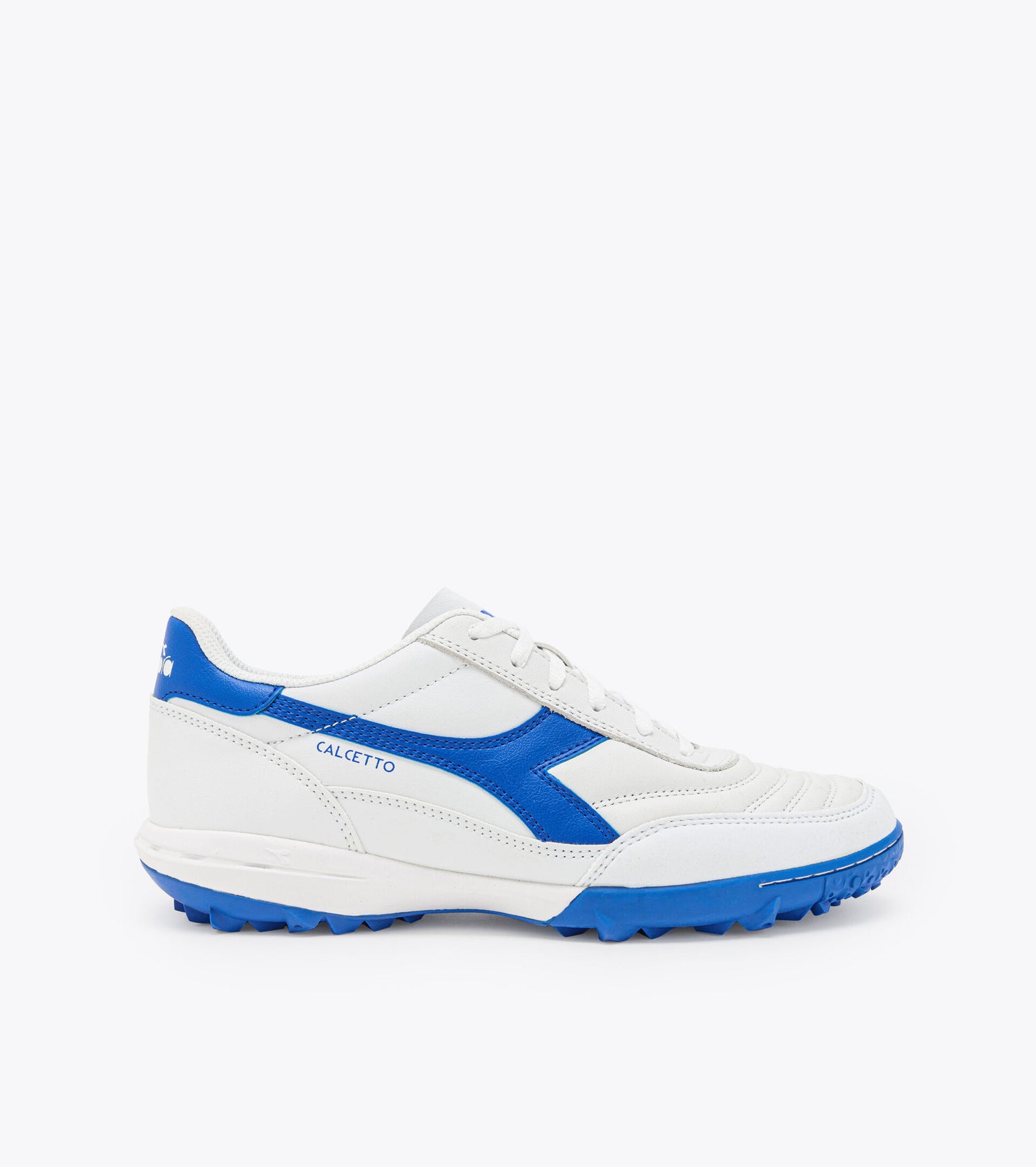 Diadora Calcetto II LT Turf Soccer Shoe - White/Royal Blue