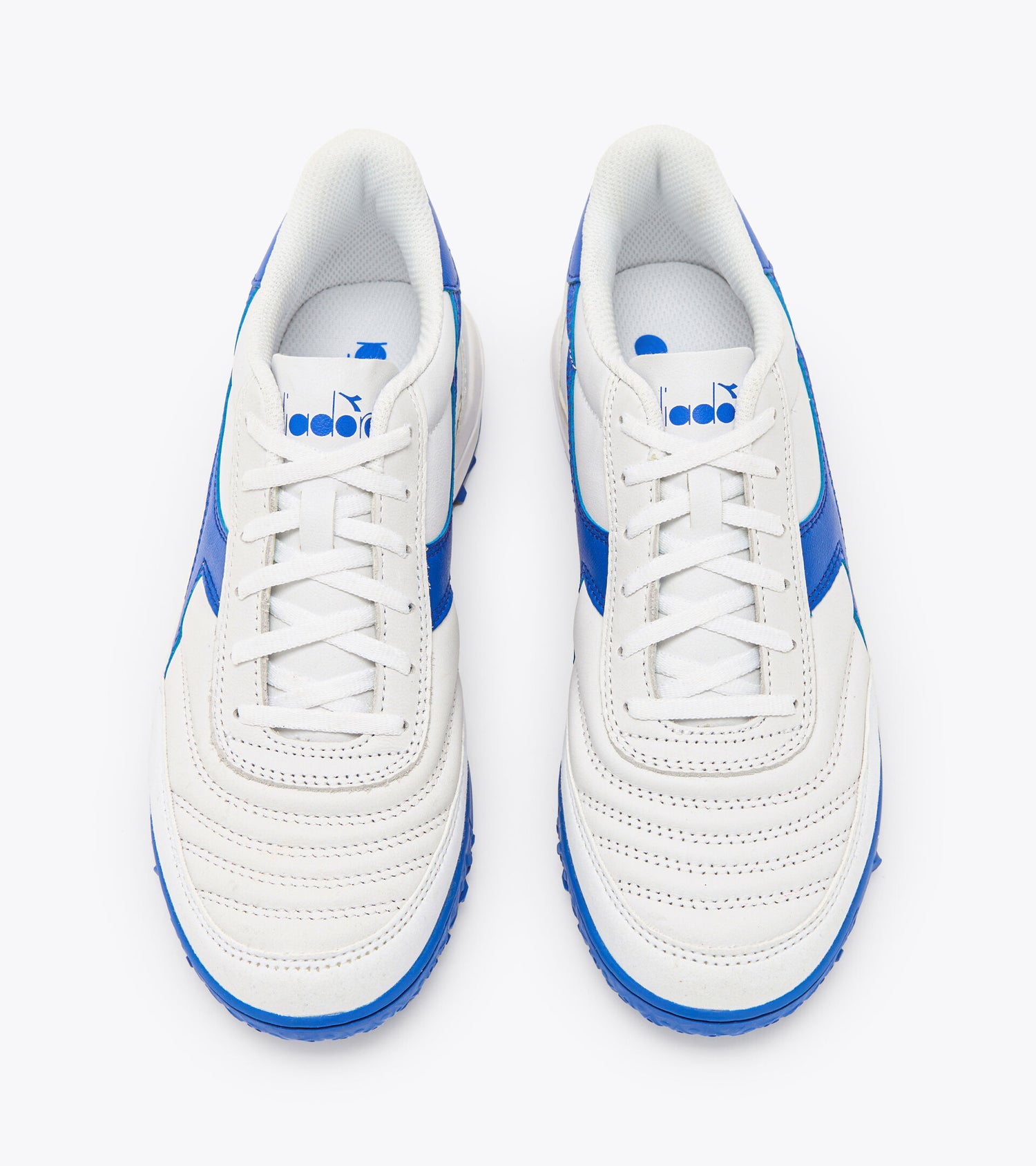 Diadora Calcetto II LT Turf Soccer Shoe - White/Royal Blue