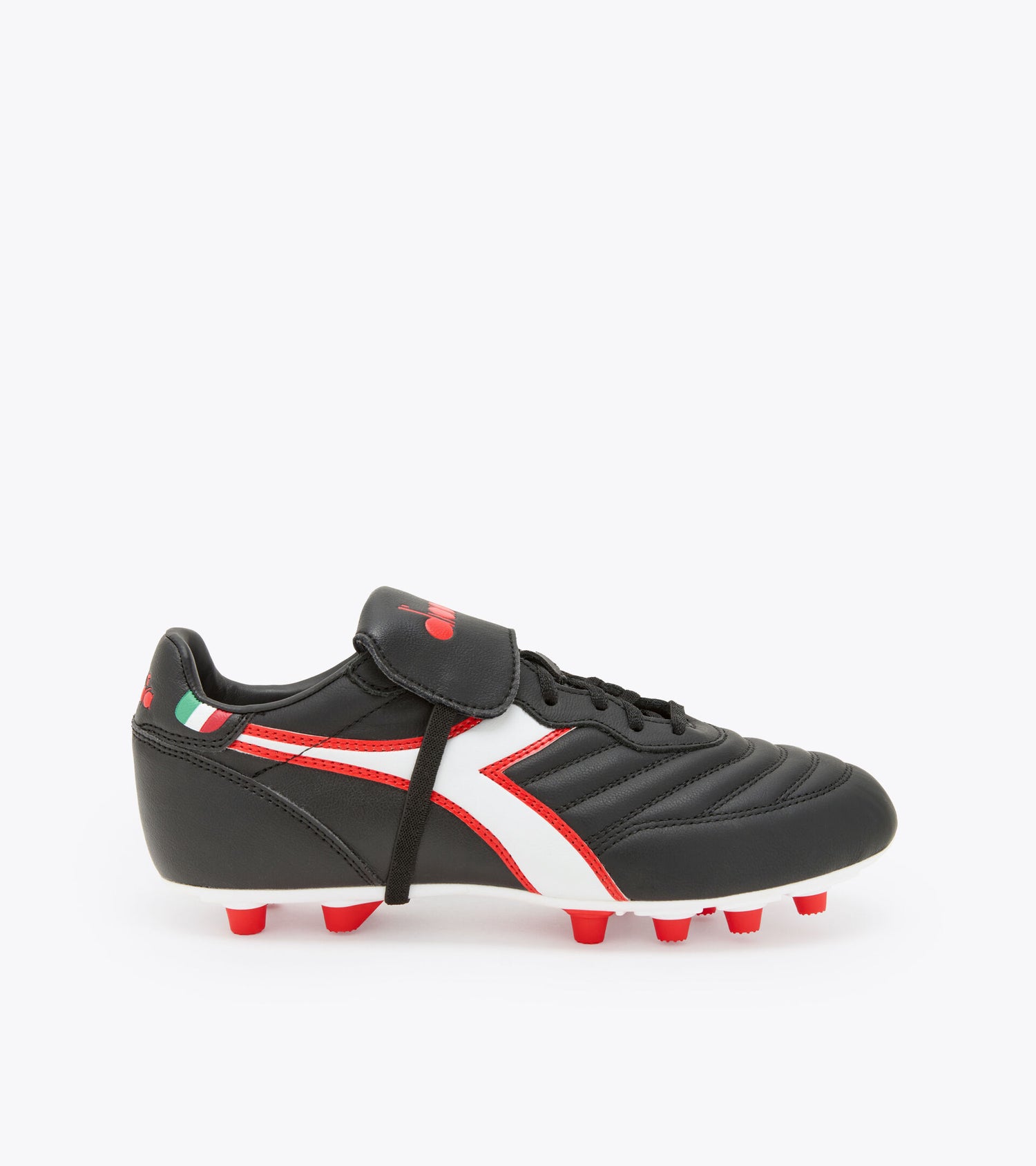 Diadora Brasil OG LT T MDPU Soccer Boots - Black/White/Milano Red
