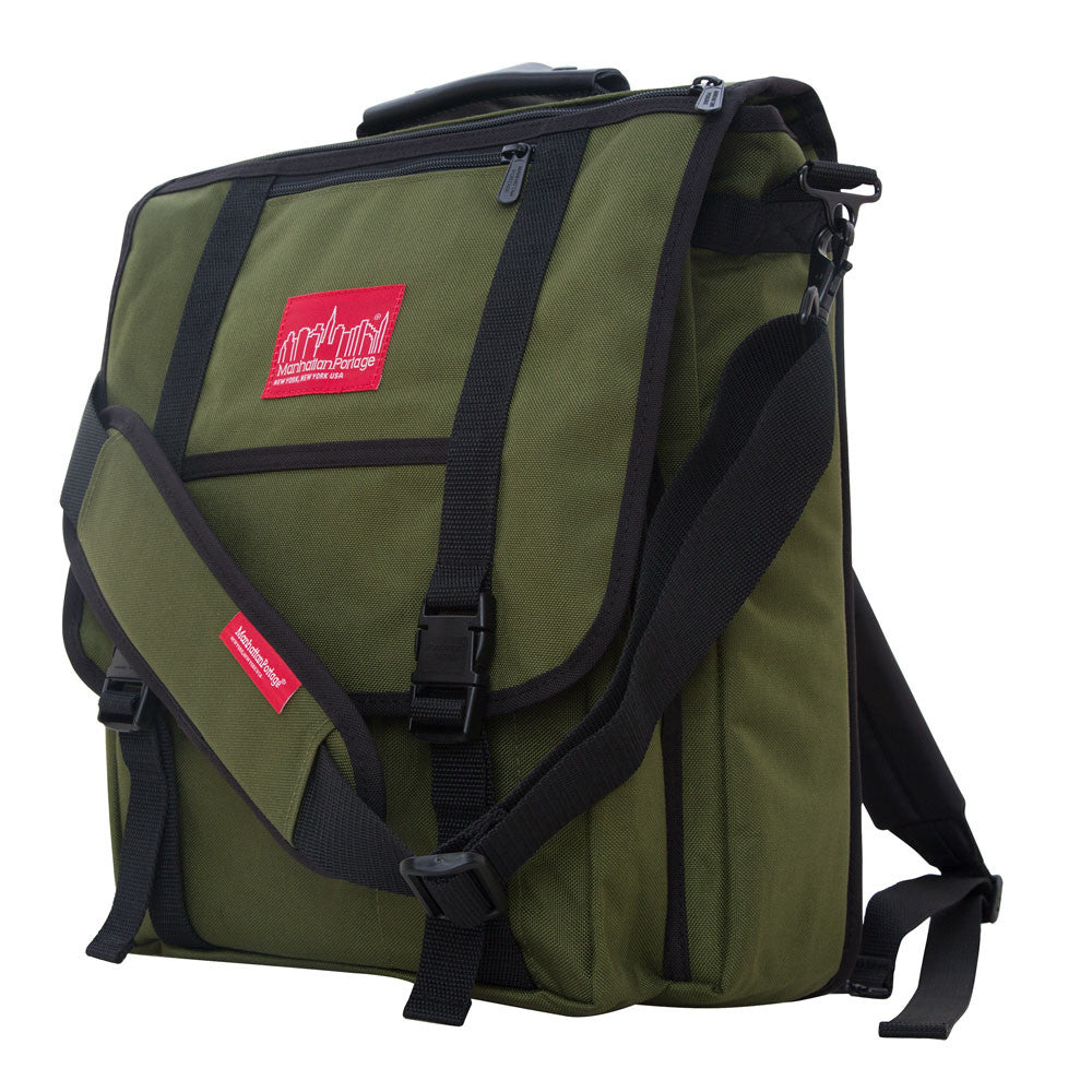 Manhattan Portage Commuter Laptop Bag (17 in.) with Back Zipper - Olive