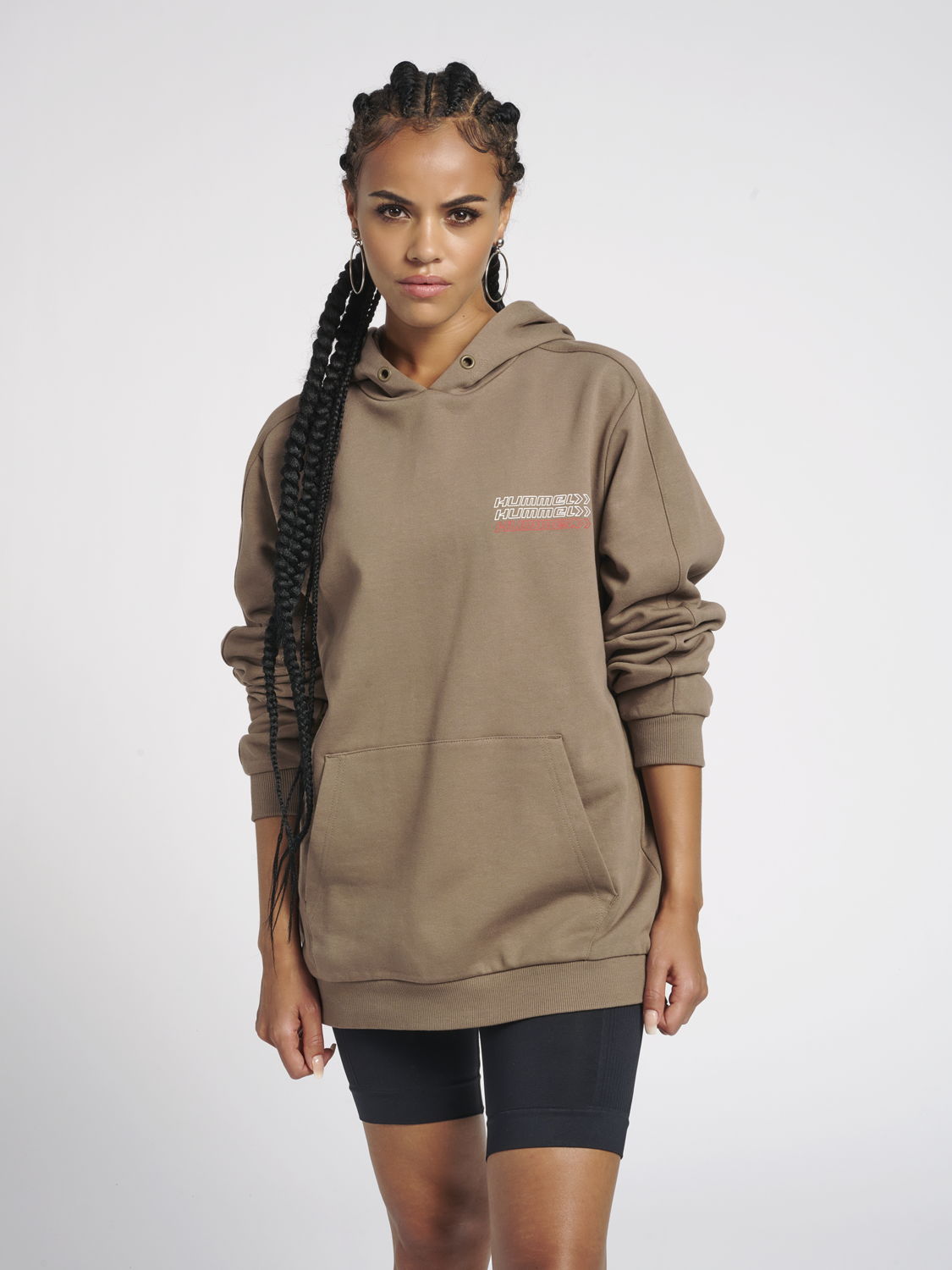 Hummel hmlDENNIS Hoodie - Walnut