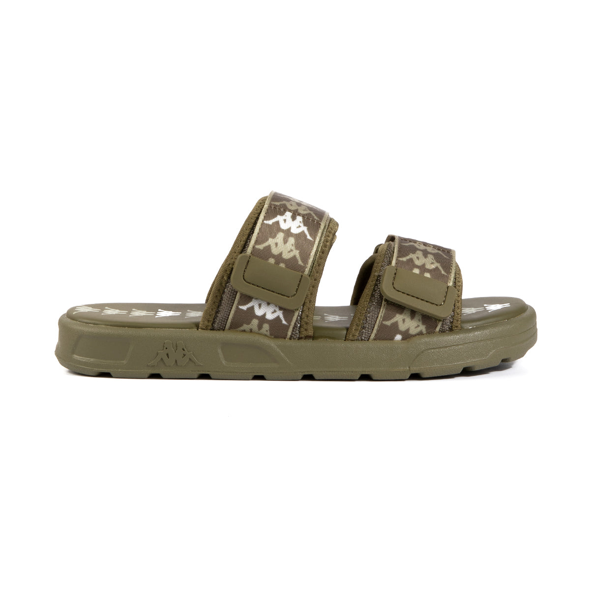 Kappa 222 Banda Aster 1 Sandals - Green Olive/White