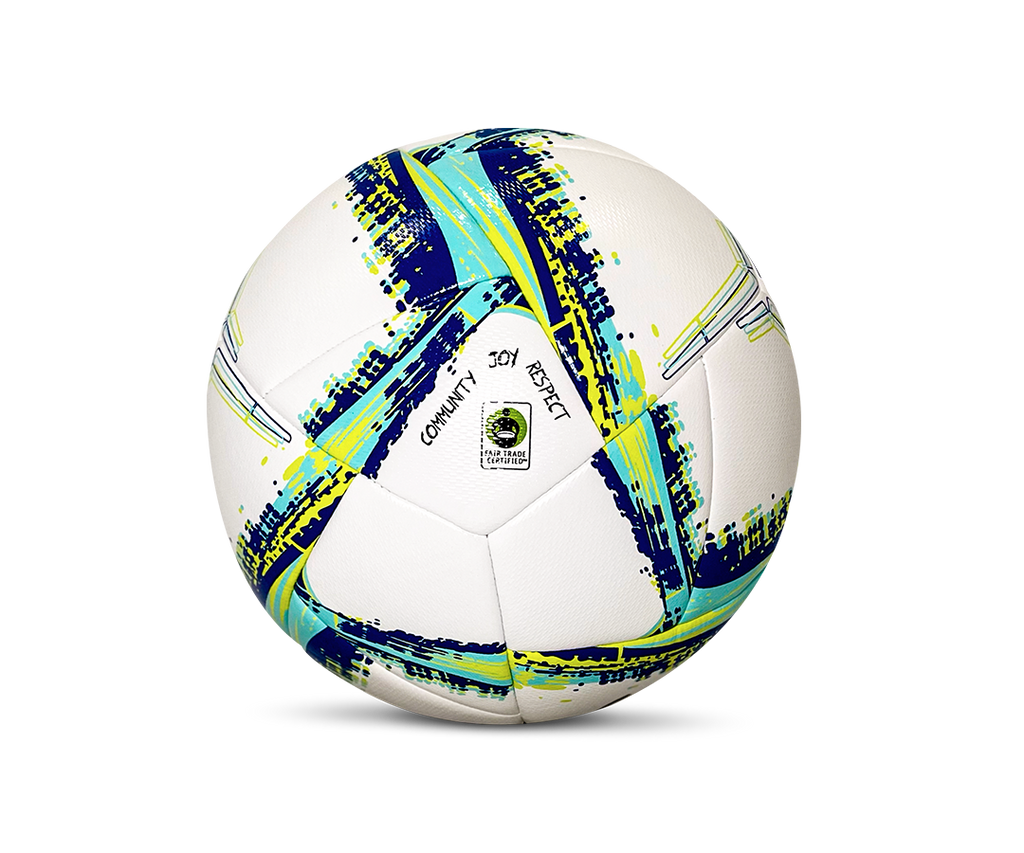 Senda Athletics Apex Match Soccer Ball - White/Blue