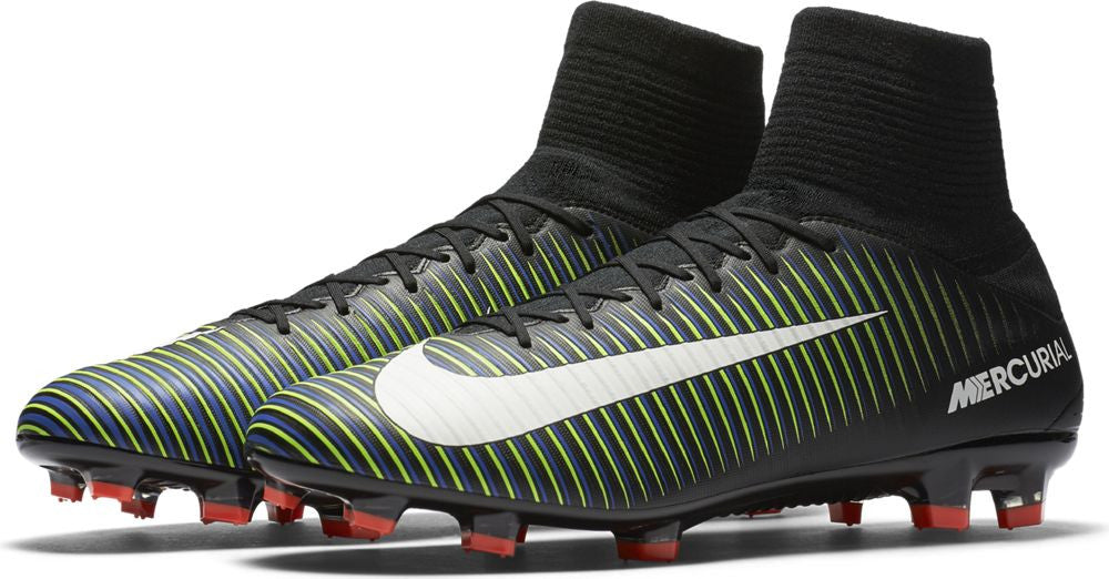 Nike Mercurial Veloce III Dynamic Fit FG Soccer Boots - Black/Electric Green