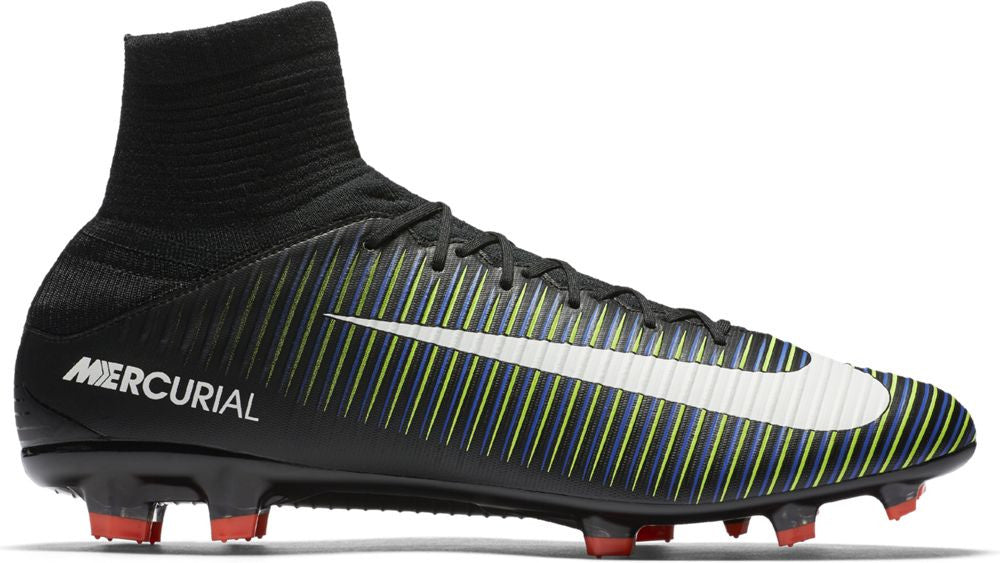 Nike Mercurial Veloce III Dynamic Fit FG Soccer Boots - Black/Electric Green