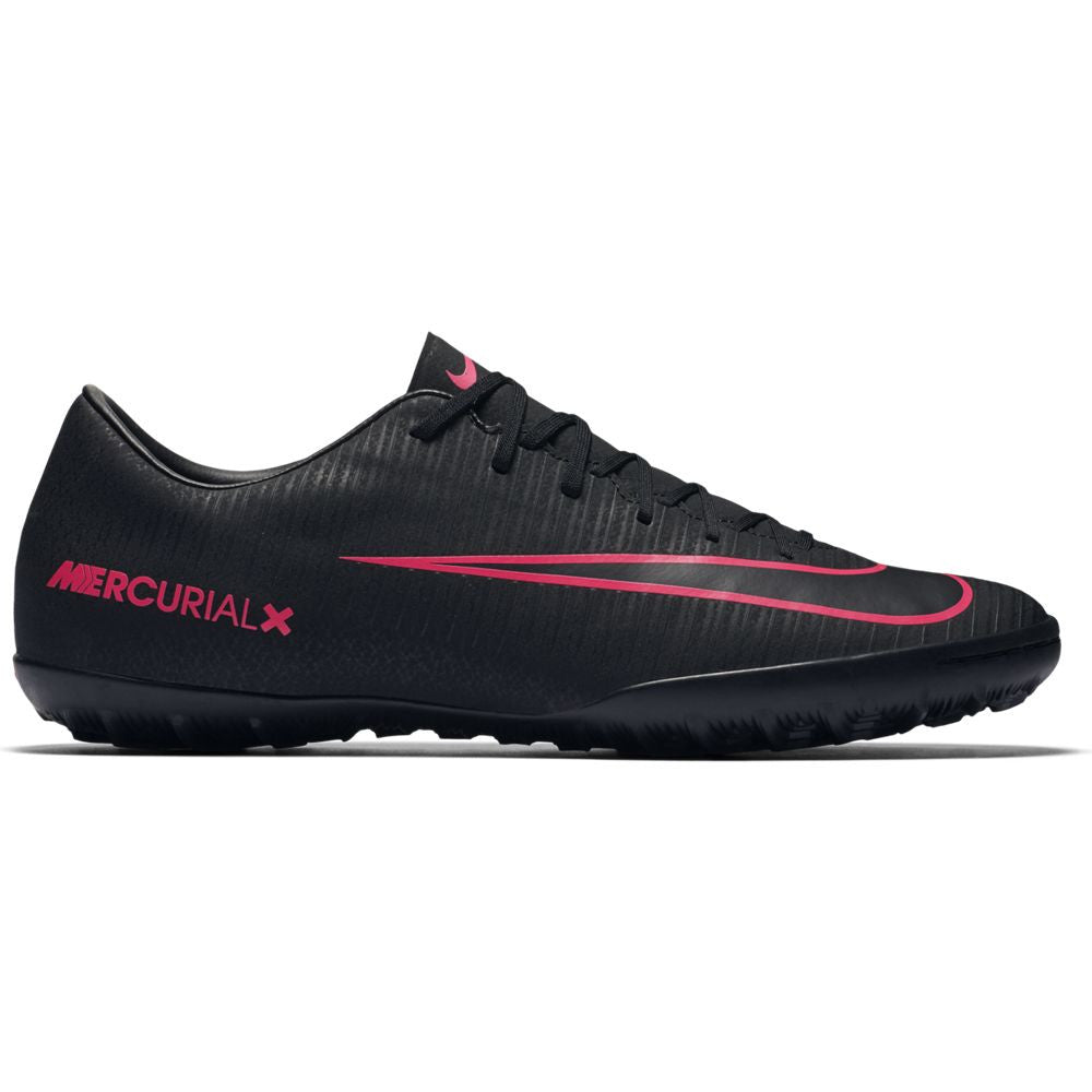 Nike Mercurial Victory VI TF Turf Soccer Shoes - Black/Black