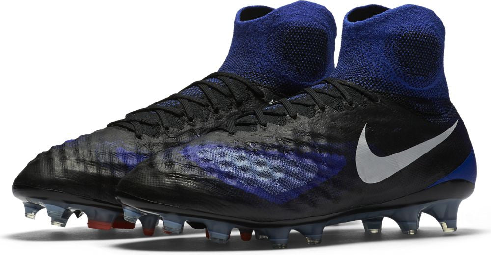 Nike Magista Obra II FG Soccer Boots - Black/Paramount Blue