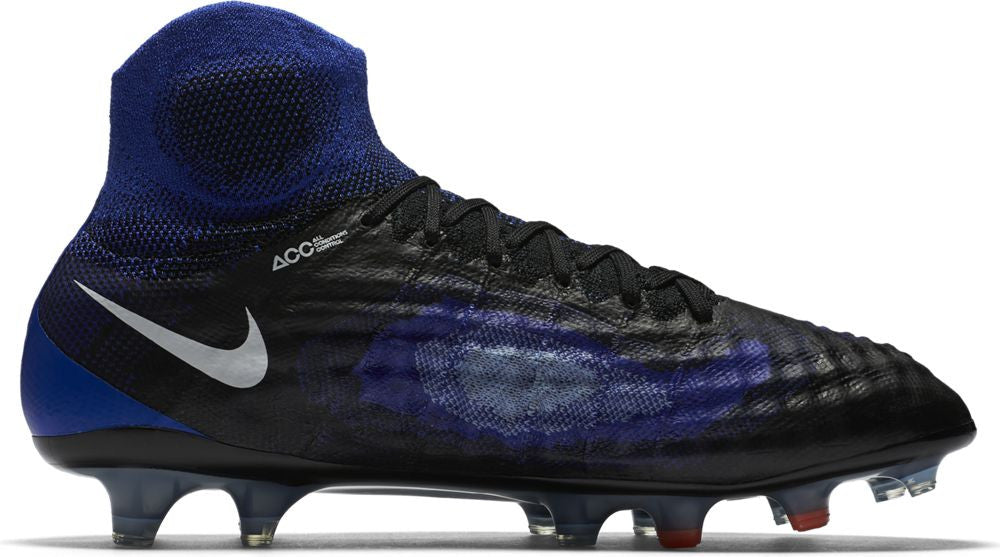 Nike Magista Obra II FG Soccer Boots - Black/Paramount Blue