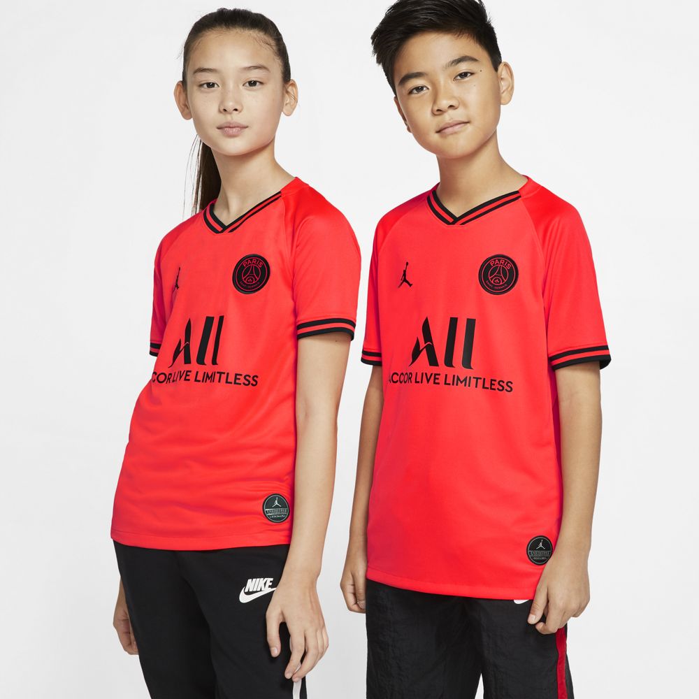 Nike Jordan x Paris Saint-Germain 2019/20 Stadium Away Big Kids' Soccer Jersey