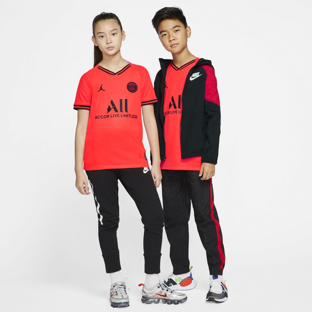 Nike Jordan x Paris Saint-Germain 2019/20 Stadium Away Big Kids' Soccer Jersey