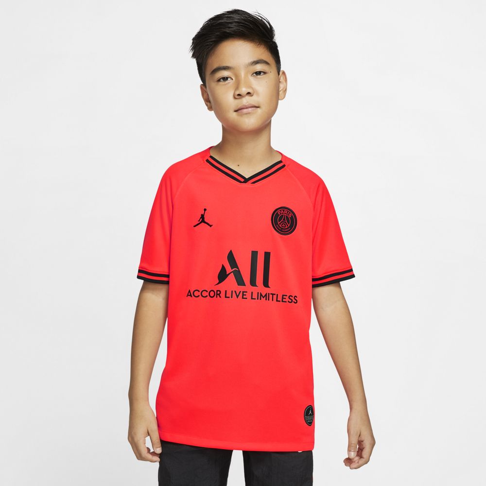 Nike Jordan x Paris Saint-Germain 2019/20 Stadium Away Big Kids' Soccer Jersey