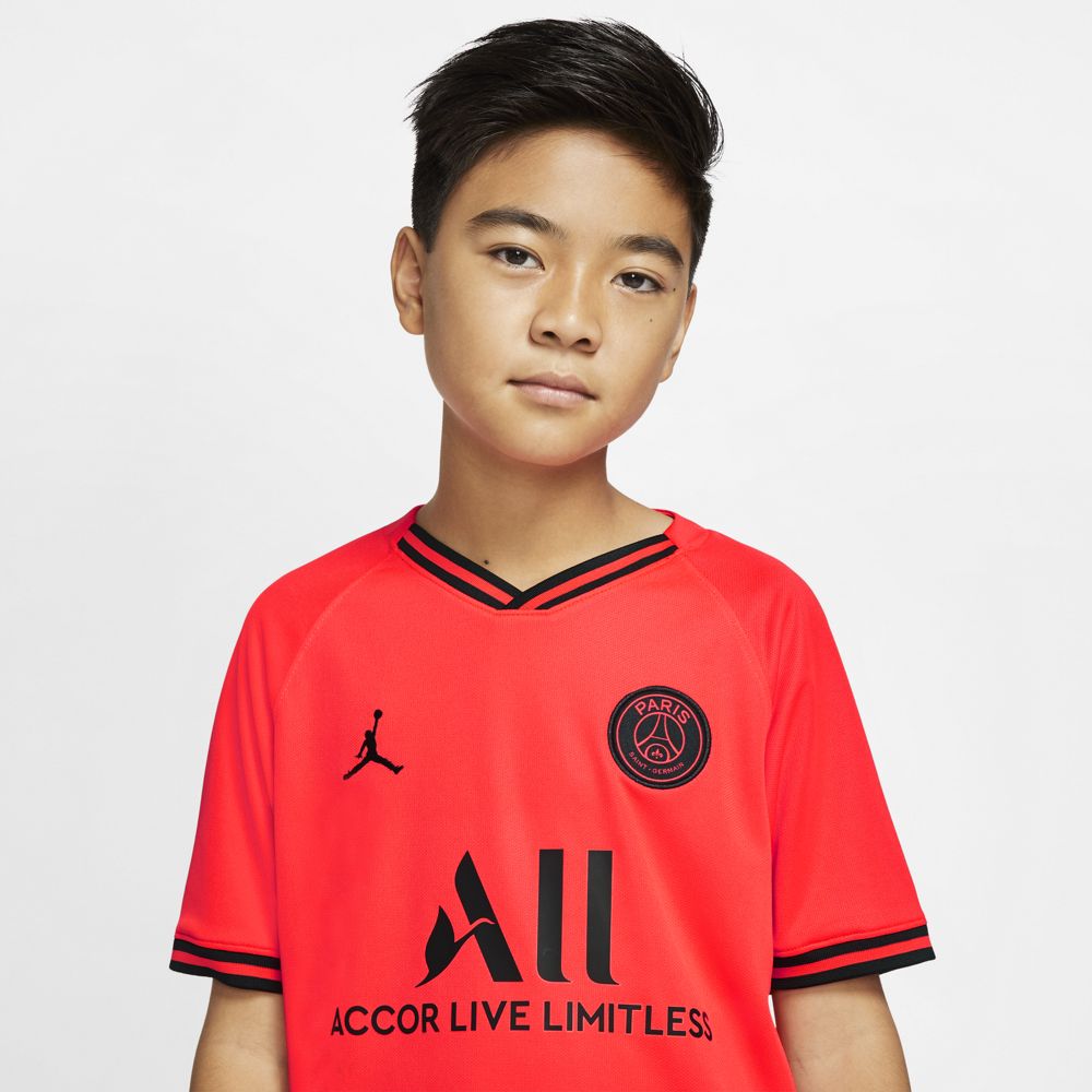 Nike Jordan x Paris Saint-Germain 2019/20 Stadium Away Big Kids' Soccer Jersey