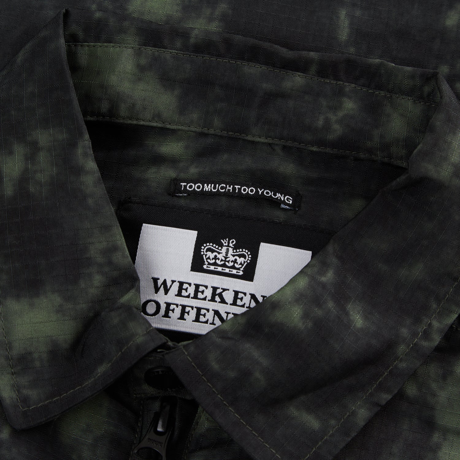 Weekend Offender Cruz Over Top Camo Jacket - Khaki/Rusted