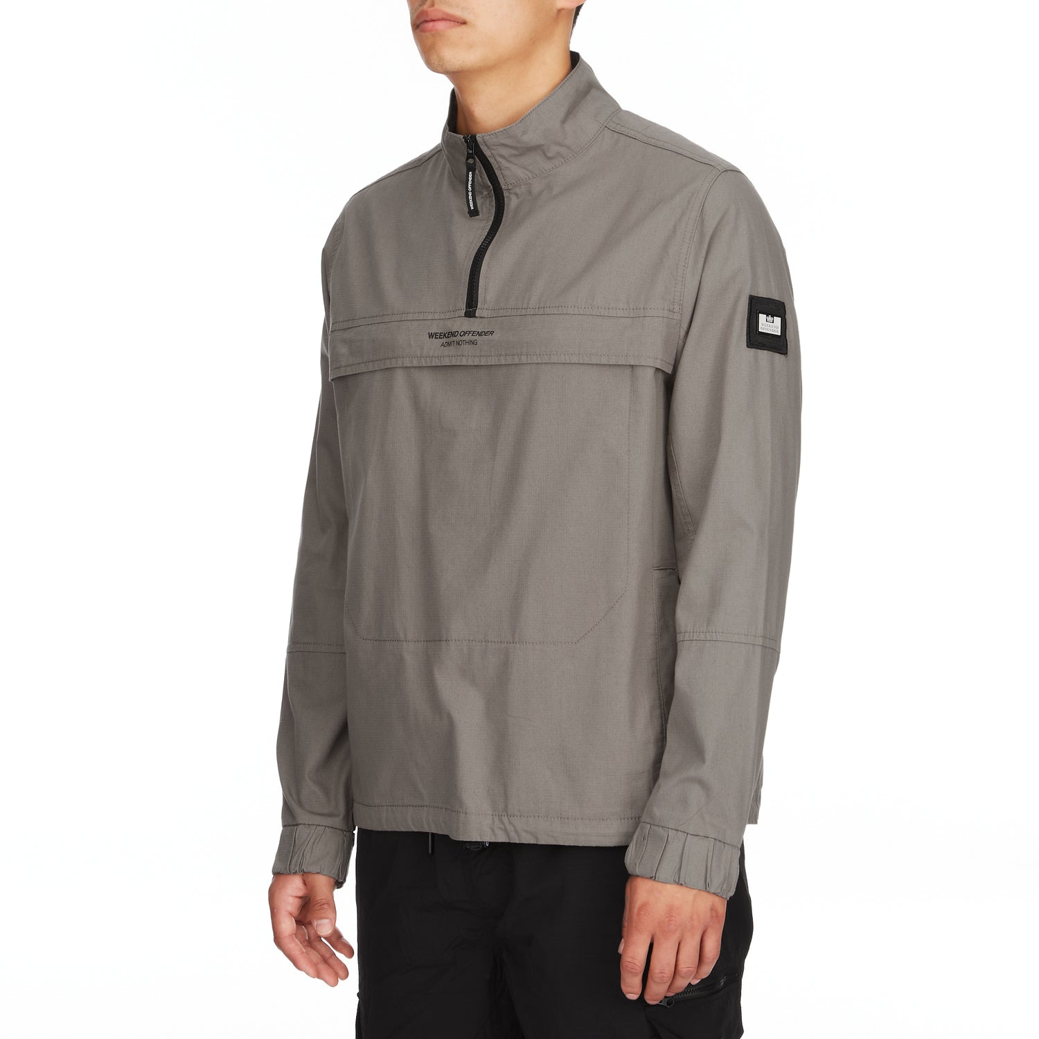 Weekend Offender Modafferi Quarter Zip Over Top Jacket - Pavement