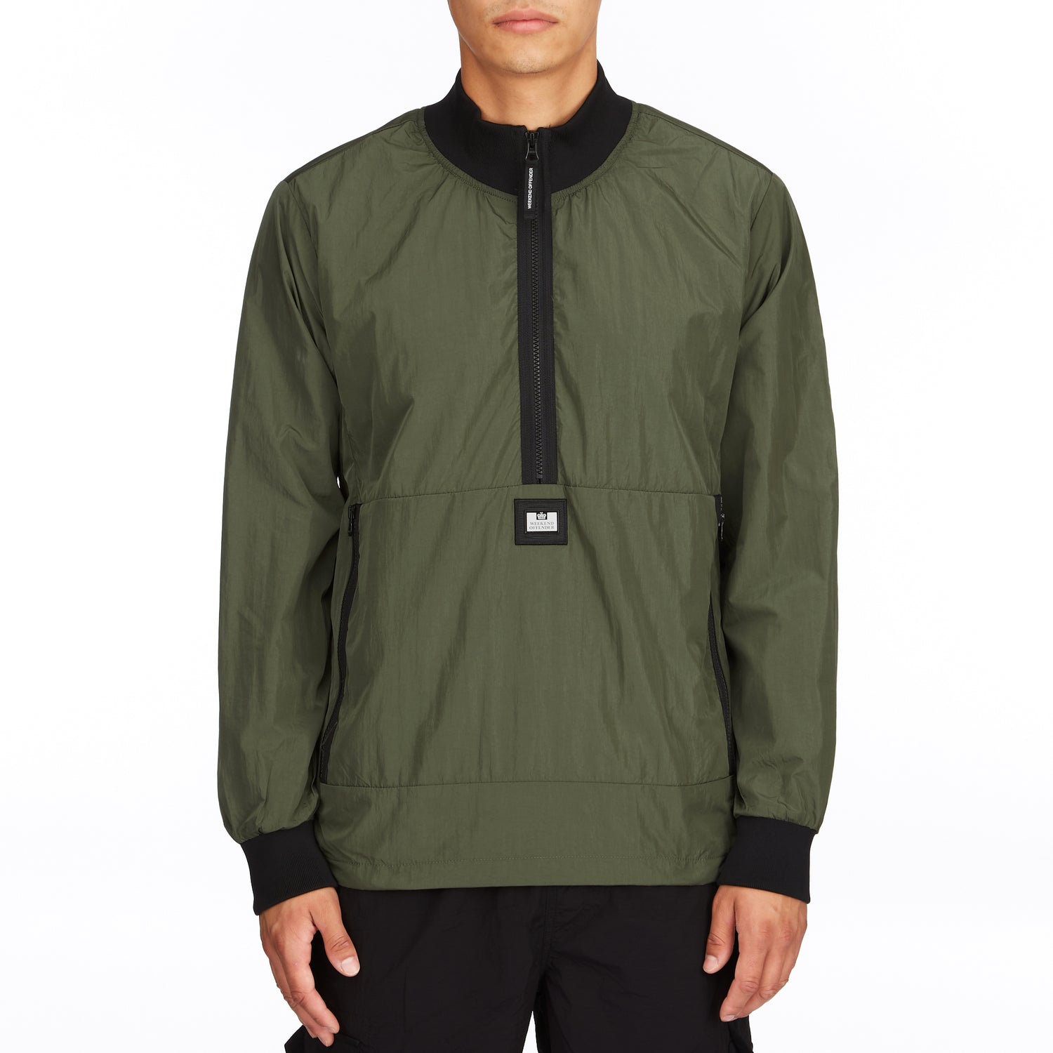 Weekend Offender Perez Over Top Jacket - Green Clay