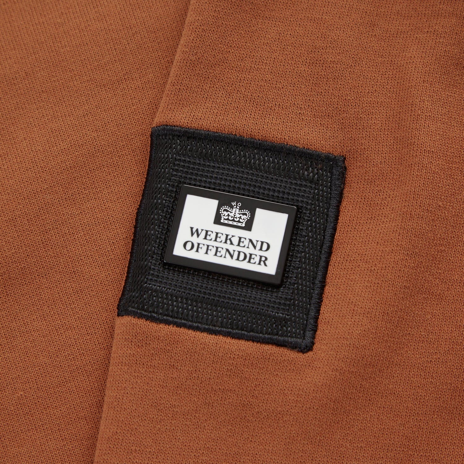 Weekend Offender F Bomb Badge Crewneck Sweatshirt - Russet