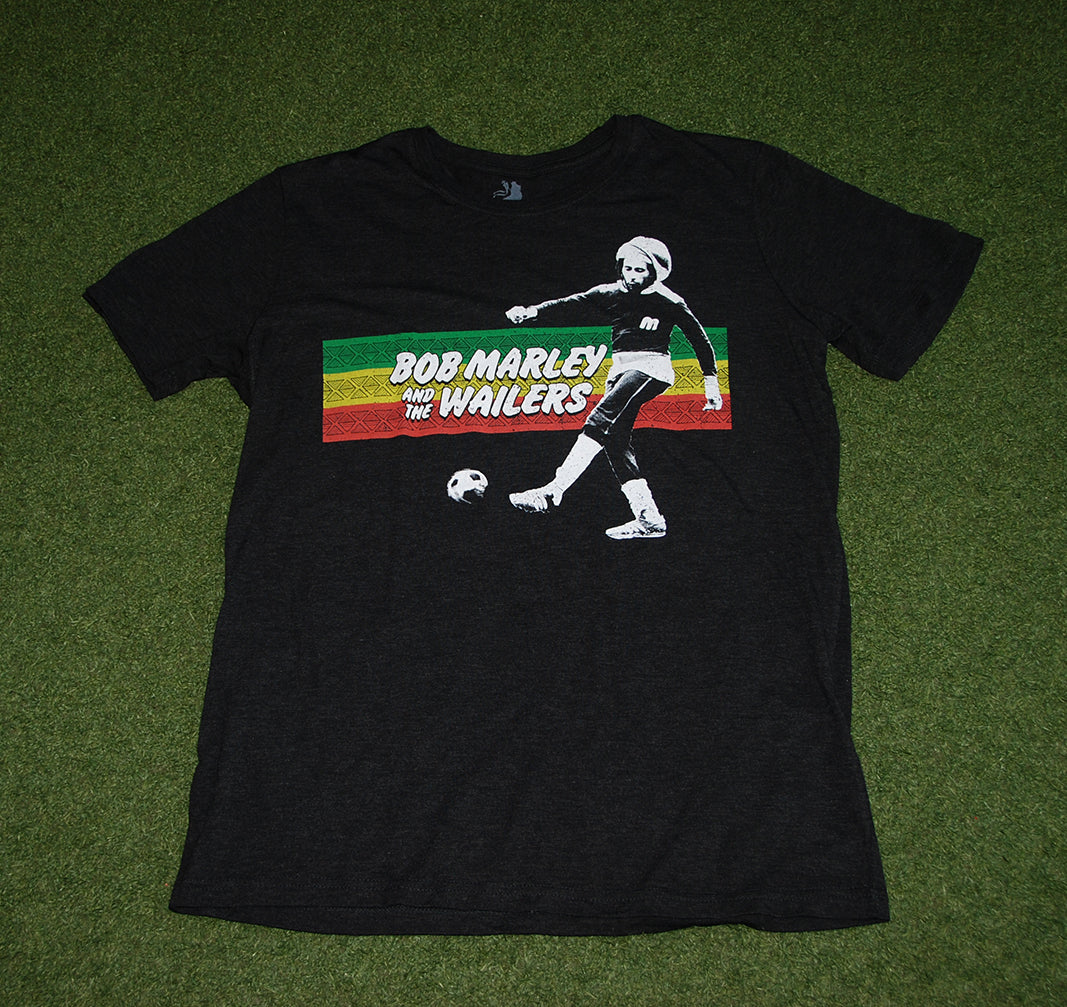 Bob Marley Rasta Stripe Soccer T-shirt - The Village Soccer Shop