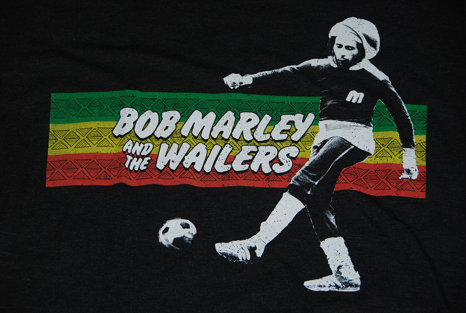 Bob Marley Rasta Stripe Soccer T-shirt - The Village Soccer Shop