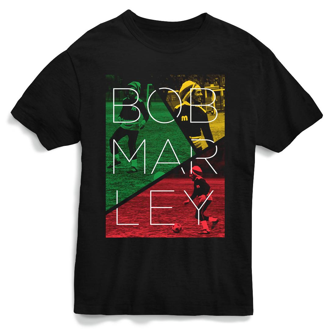 Bob Marley Soccer Split T-shirt Village Soccer Shop