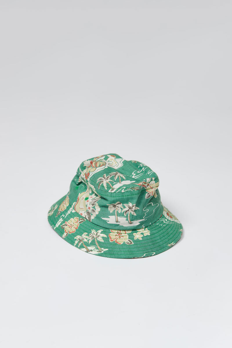 Lite Year Hawaiian Bucket Hat - Green