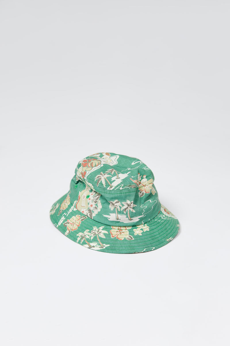 Lite Year Hawaiian Bucket Hat - Green