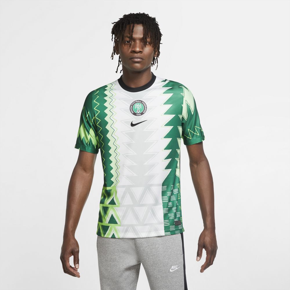 Nike Nigeria 2020 Stadium Home Mens Soccer Jersey