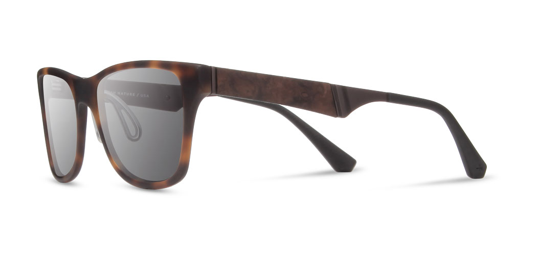 Shwood Canby ACTV Sunglasses - Matte Brindle/Elm - Grey Polarized